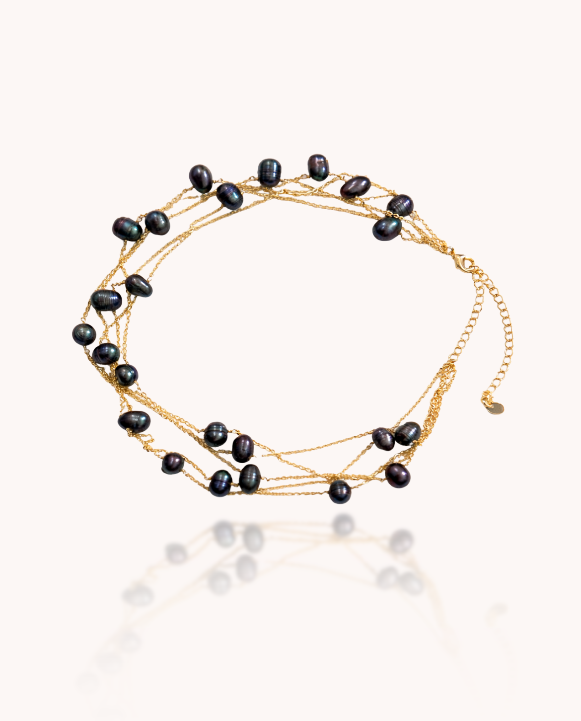 Peacock Grey Choker