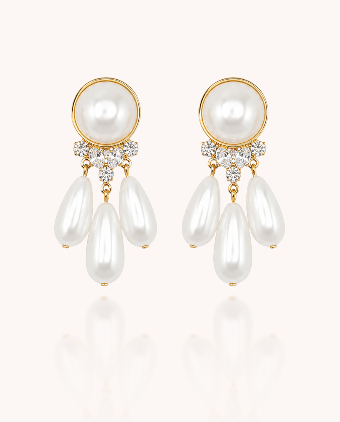 Cascading Pearl Earring