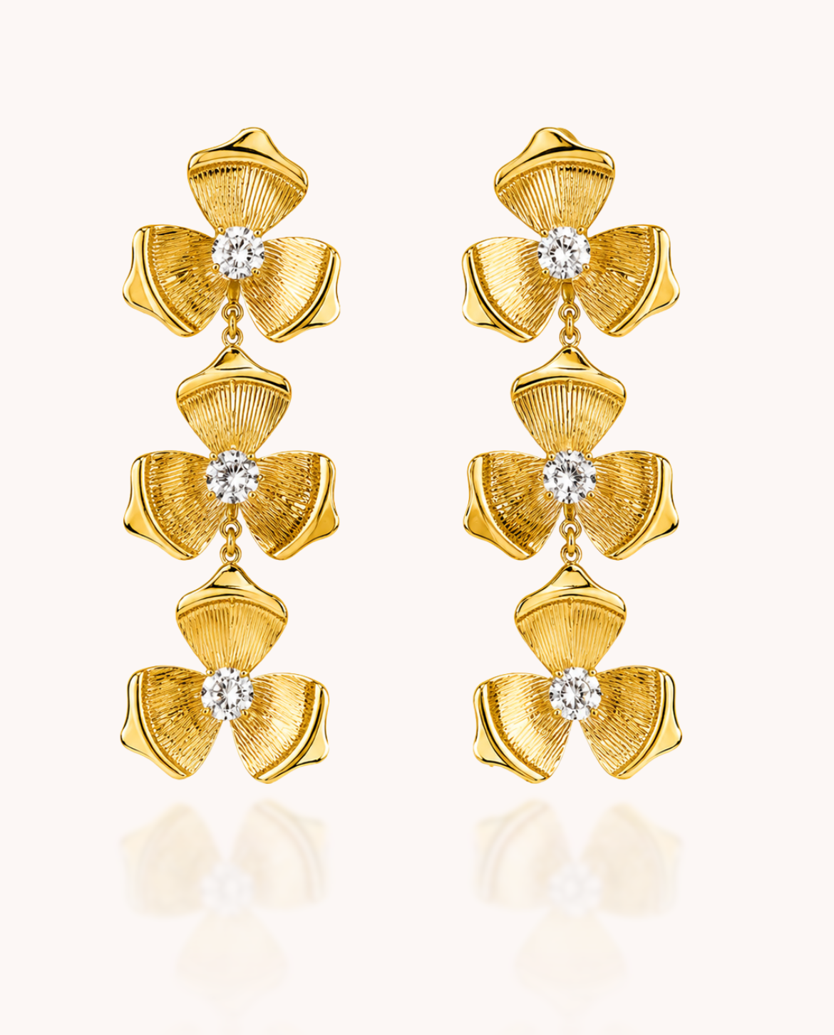 Three Flower Earring