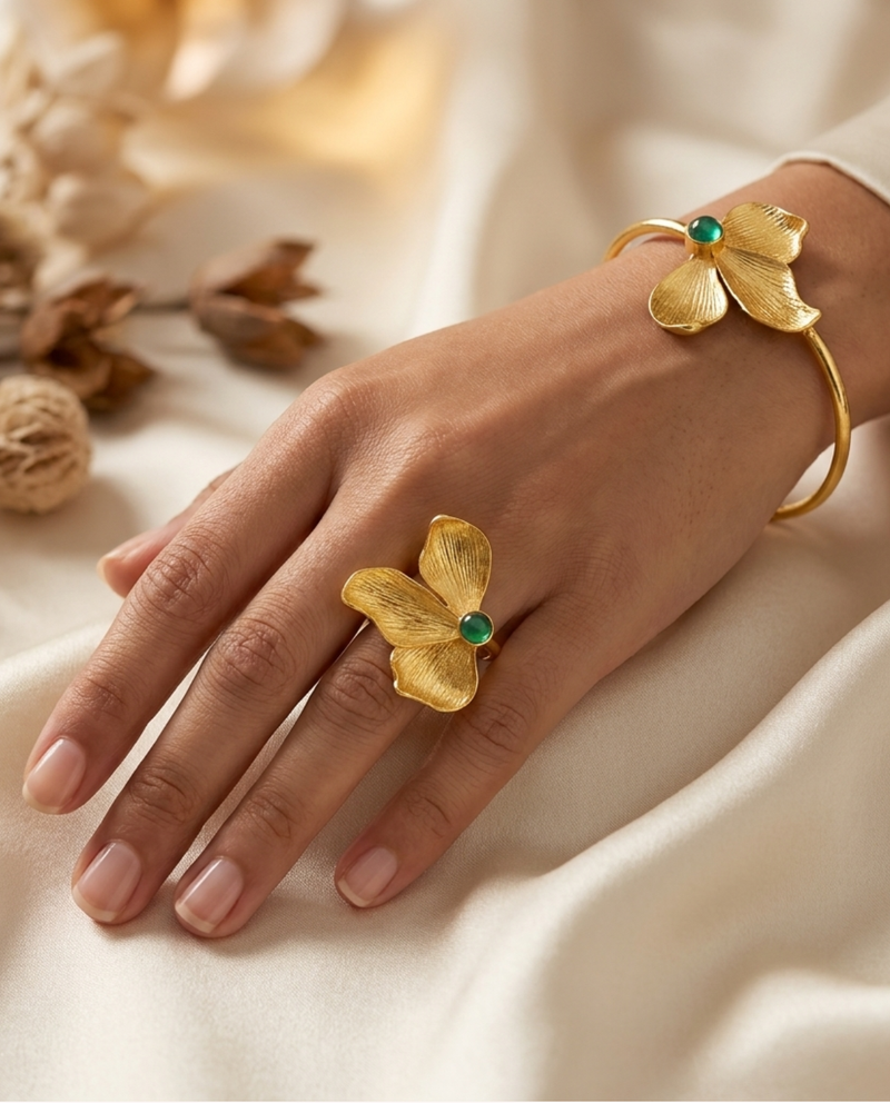 Leafy Bracelet + Leafy Ring