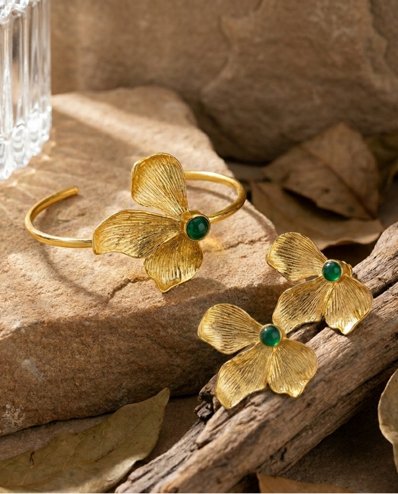 Leafy Bracelet + Leafy Earring