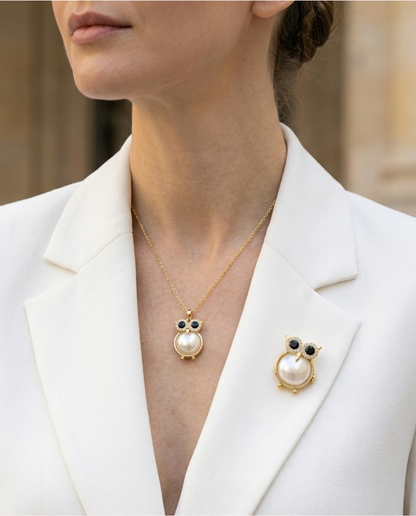 Hedwig Pendant + Hedwig Brooch