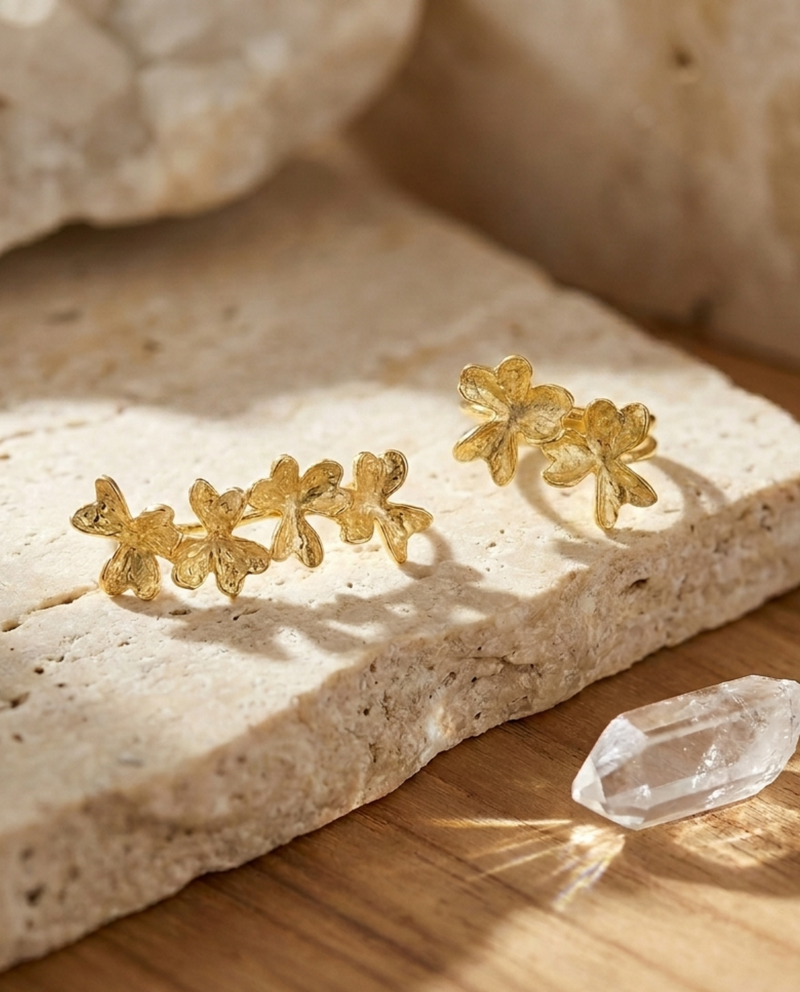 Sakura Ring + Sakura Earcuff