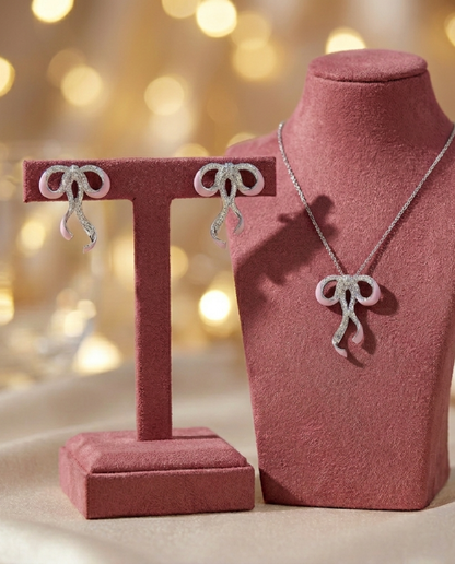 Bow Earring + Bow Pendant