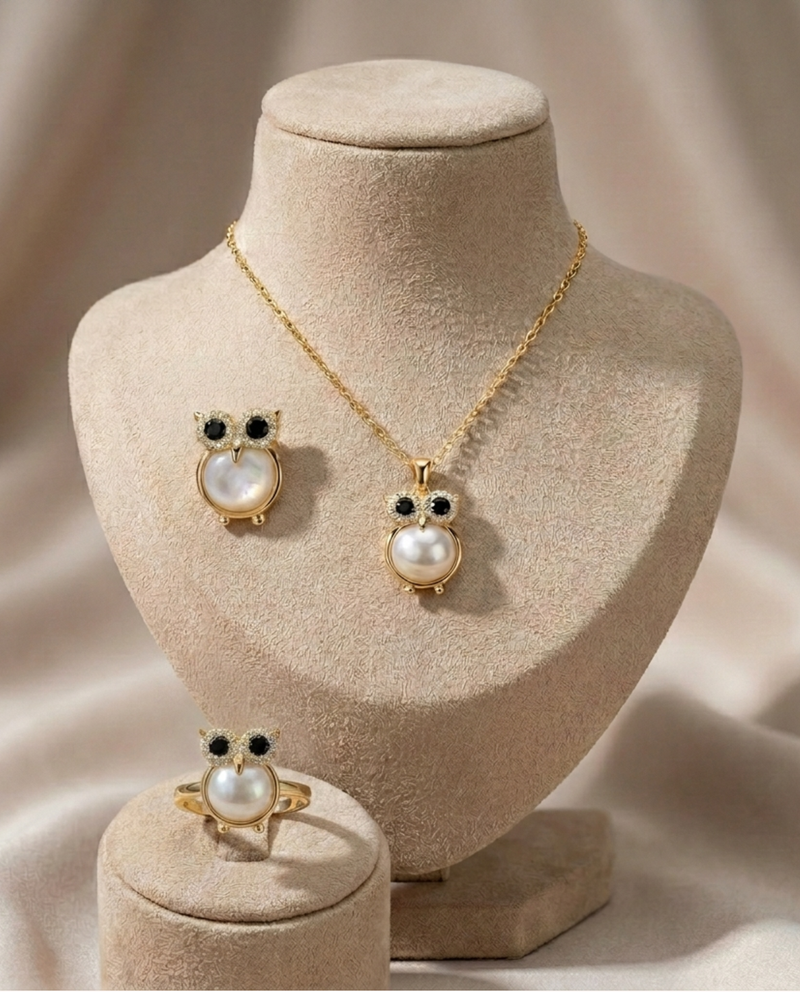 Hedwig Pendant + Hedwig Brooch + Hedwig Ring