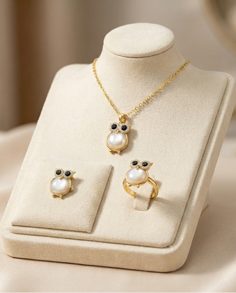 Hedwig Pendant + Hedwig Brooch + Hedwig Ring