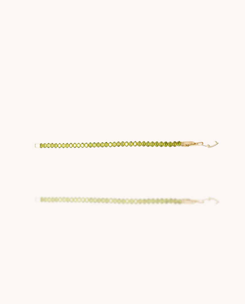 Olive Tennis Bracelet