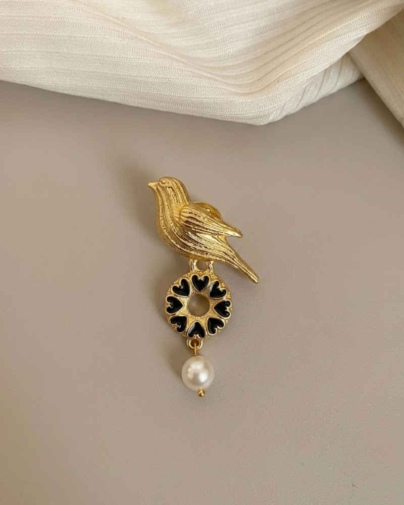 Dilruba Bird Brooch