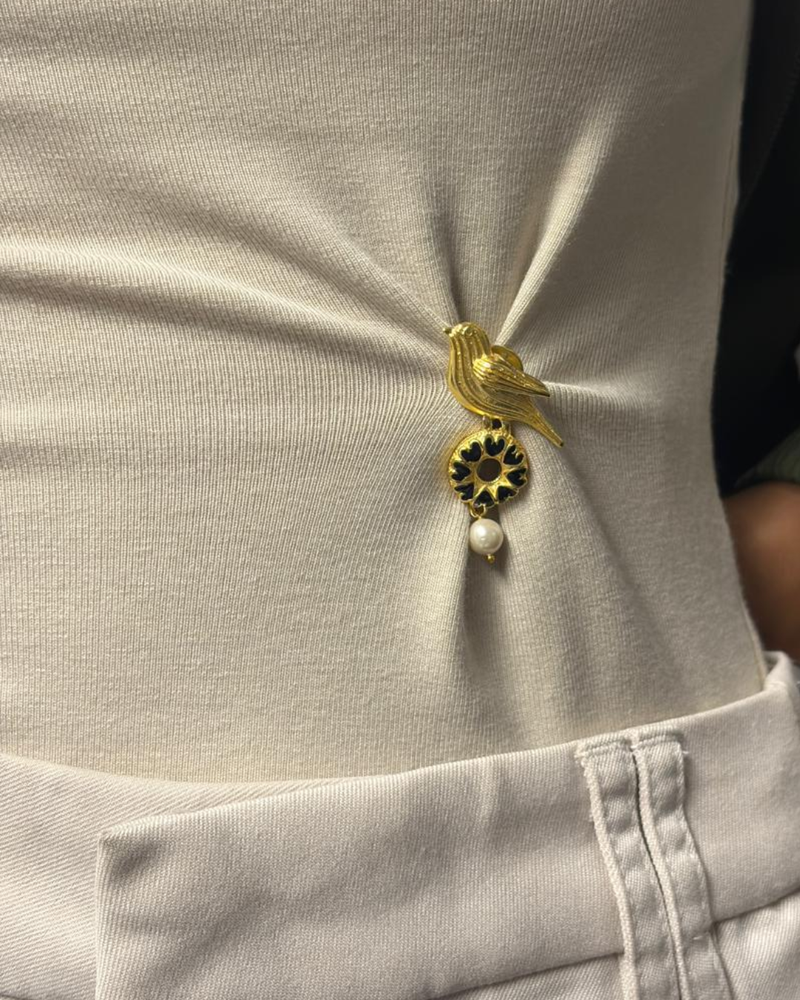 Dilruba Bird Brooch
