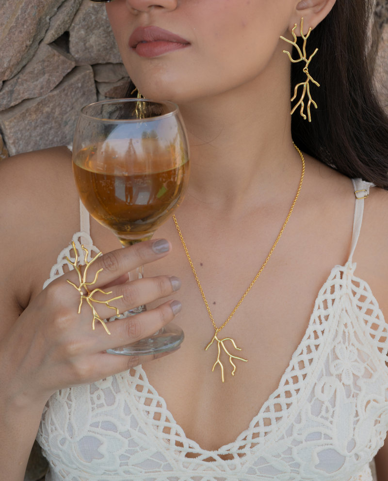 Twig Pendant And Chain