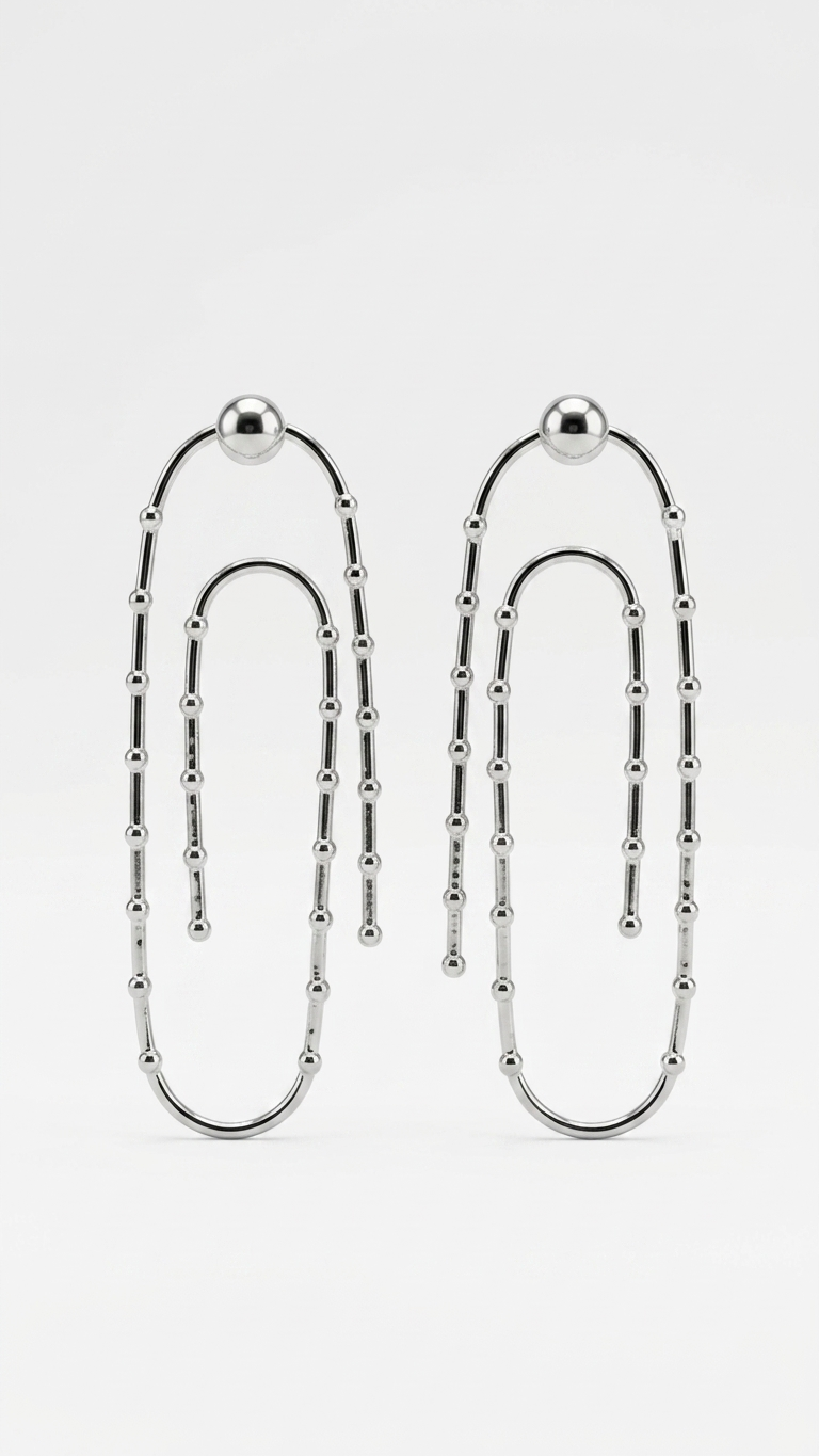 Paper Clip Earrings