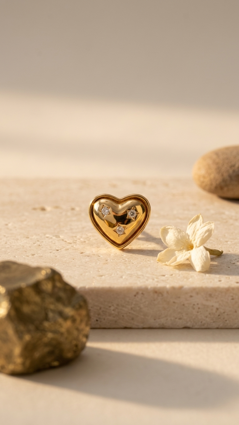 Heart Earcuff Single Piece