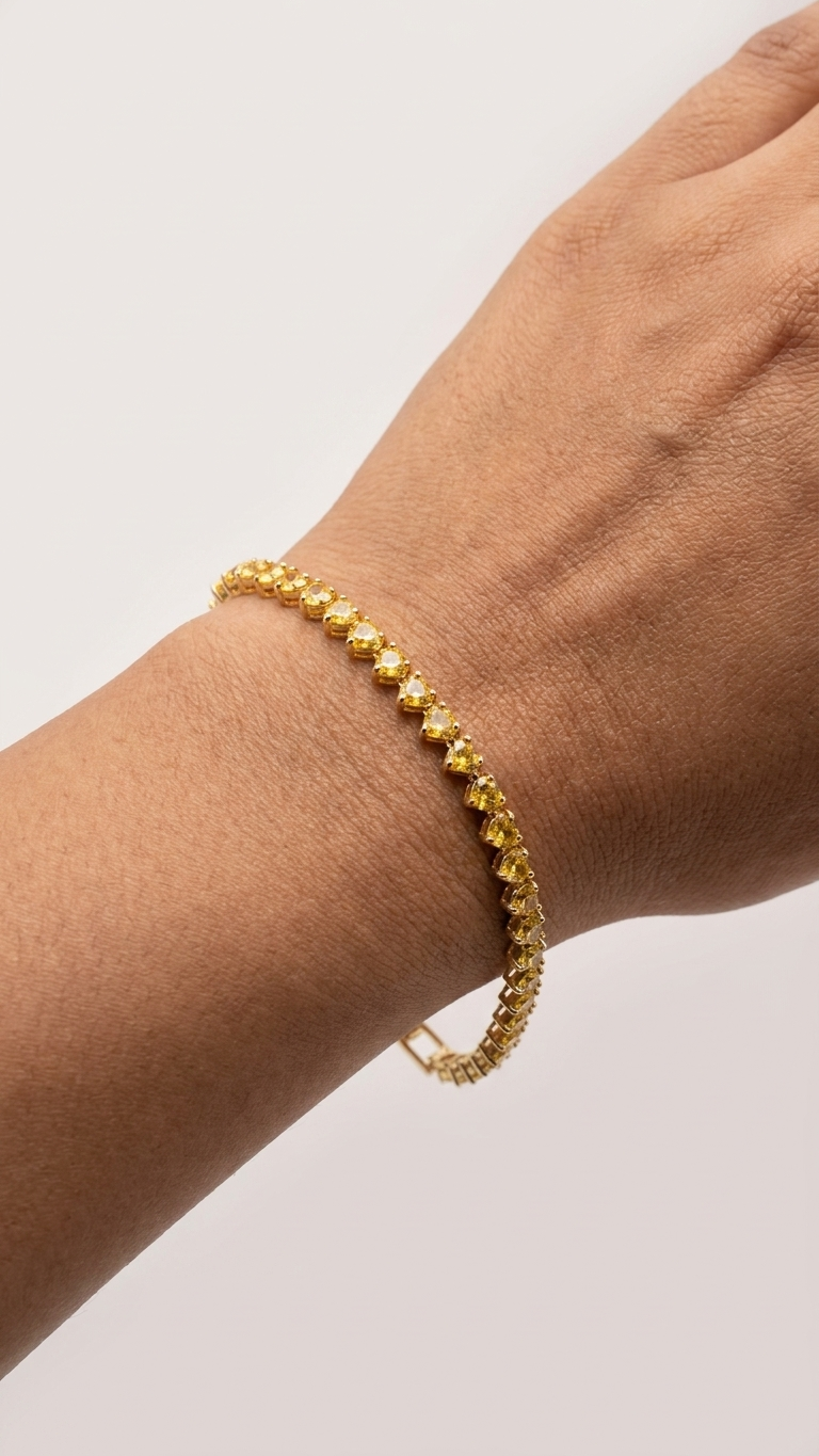 Marigold Hearts Bracelet