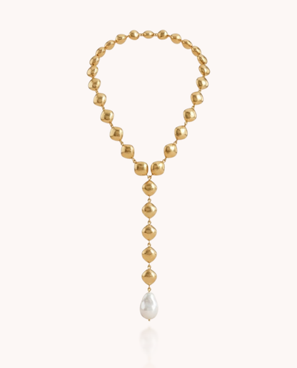 Beads Plunge Necklace (On Order)