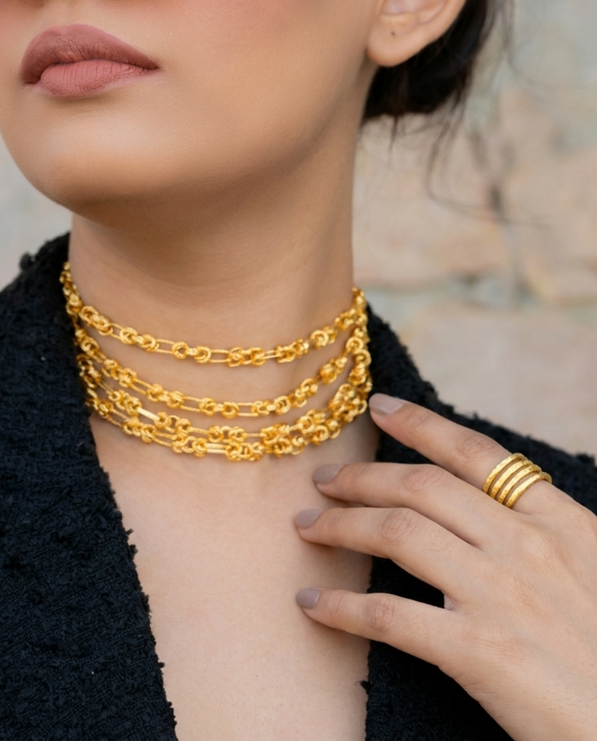 Cleopatra Necklace + Sunset Bands