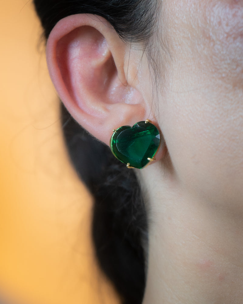 Heart Of Jade Earrings