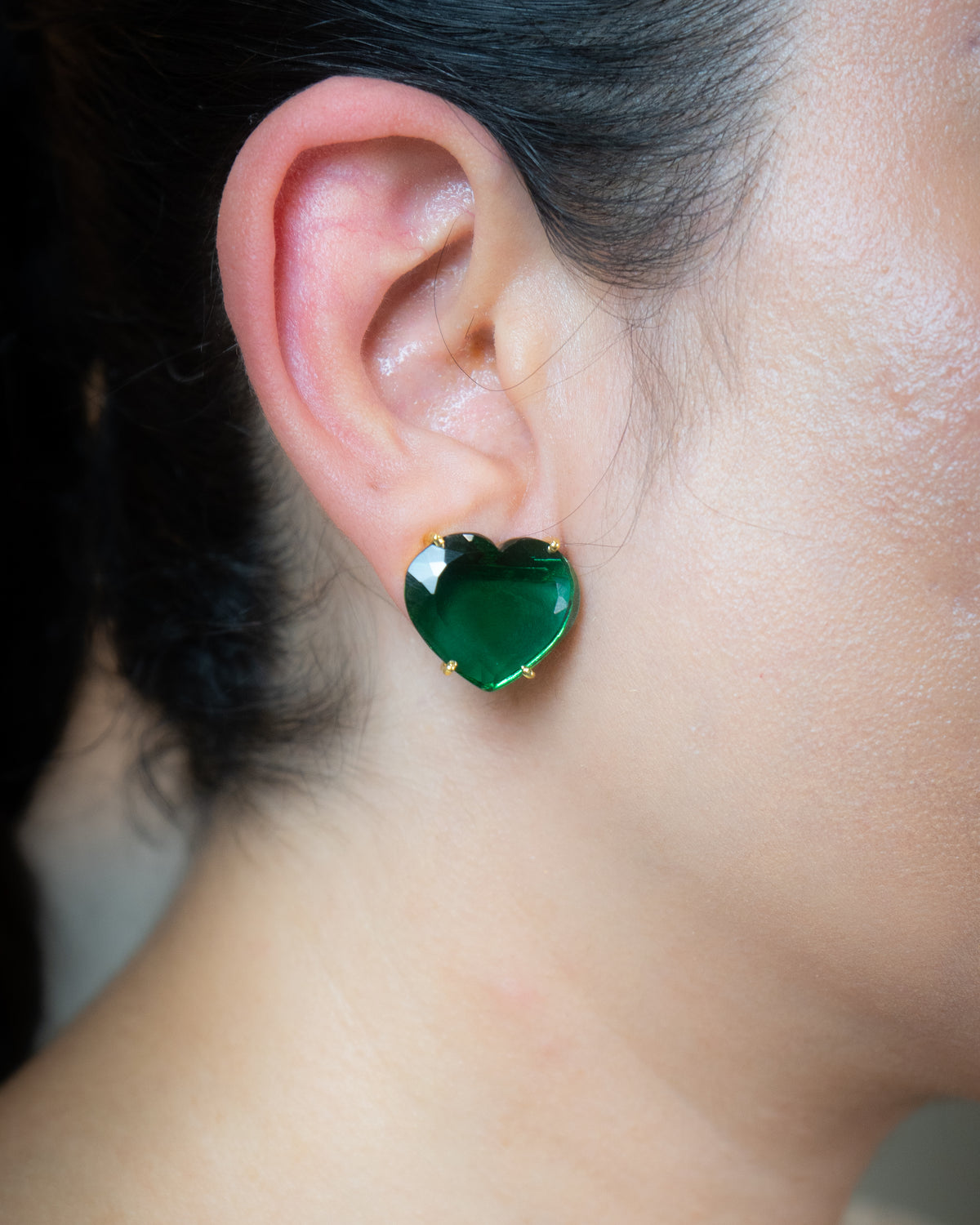 Heart Of Jade Earrings