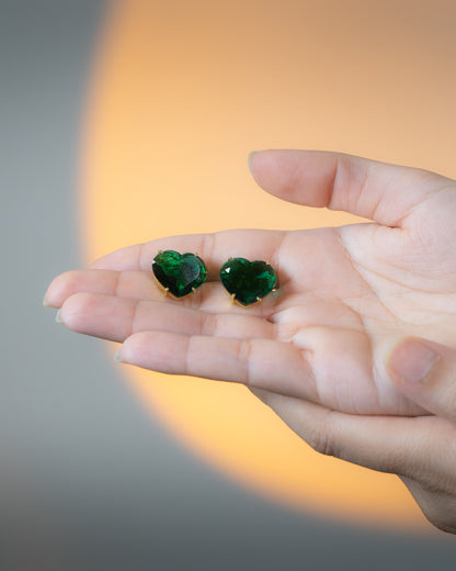 Heart Of Jade Earrings