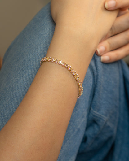 Olive Tennis Bracelet