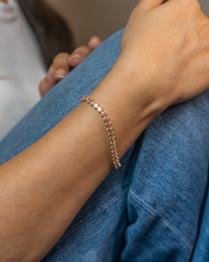 Olive Tennis Bracelet