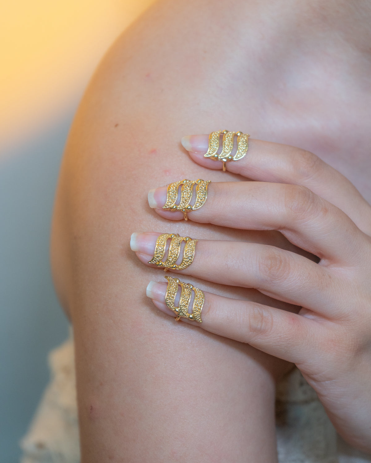 Mahfuz Nail Ring Set Of 2