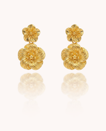 Two Flower earrings