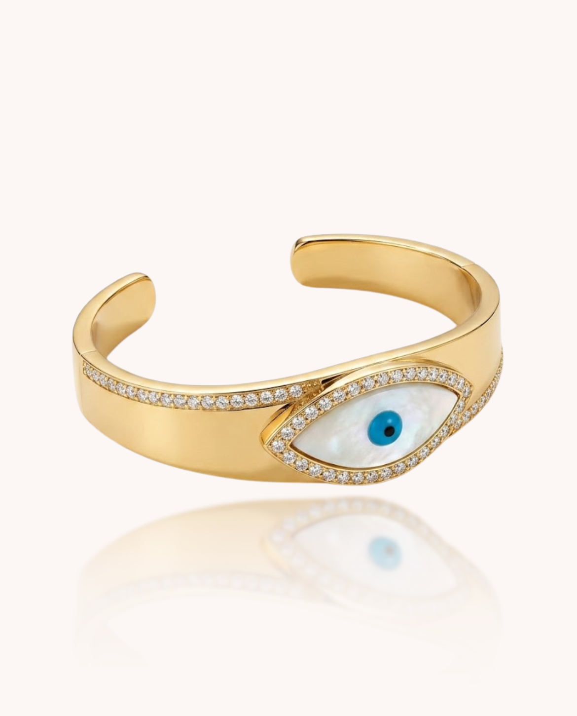 Evil Eye Stone Cuff