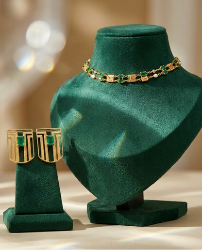 Grecca Stud + Archilleas Greek Choker