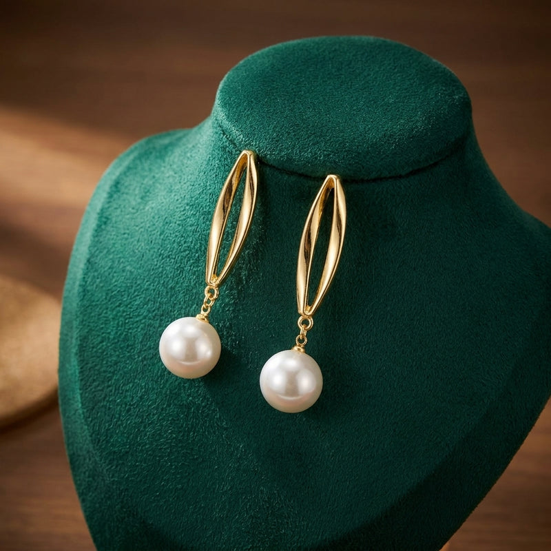 Pearl drop earrings