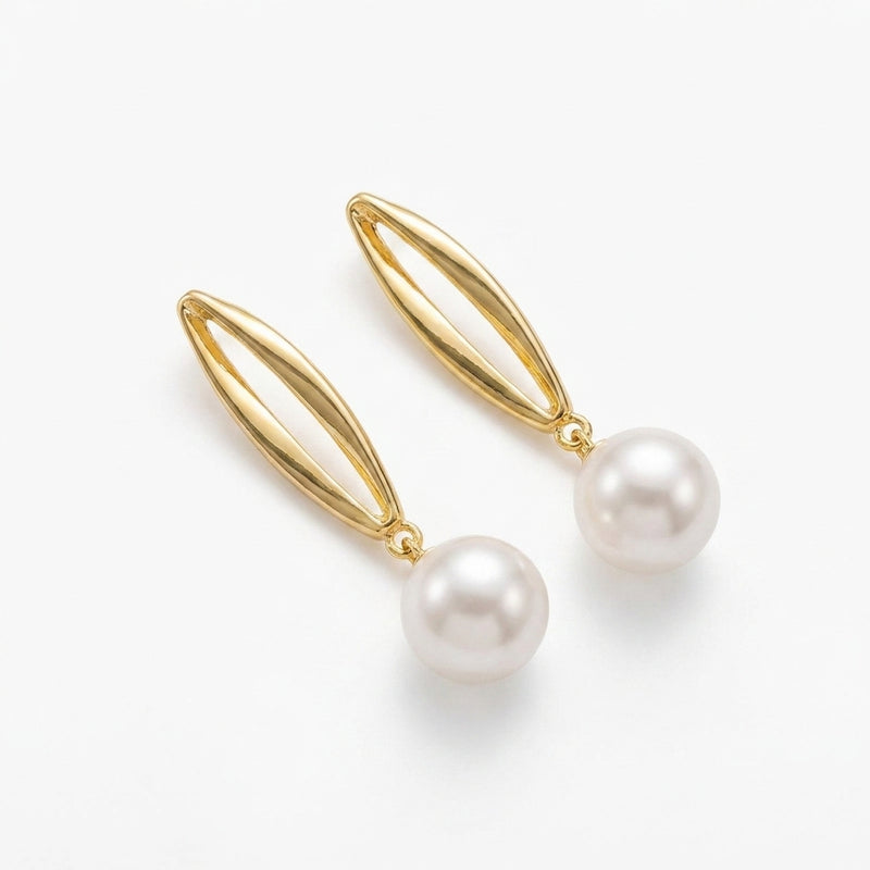 Pearl drop earrings