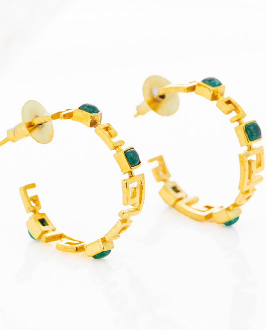 Athena Stone Hoop