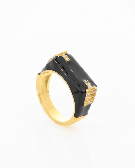 Victorian enamel ring