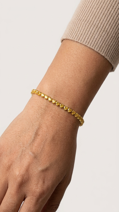 Marigold Hearts Bracelet