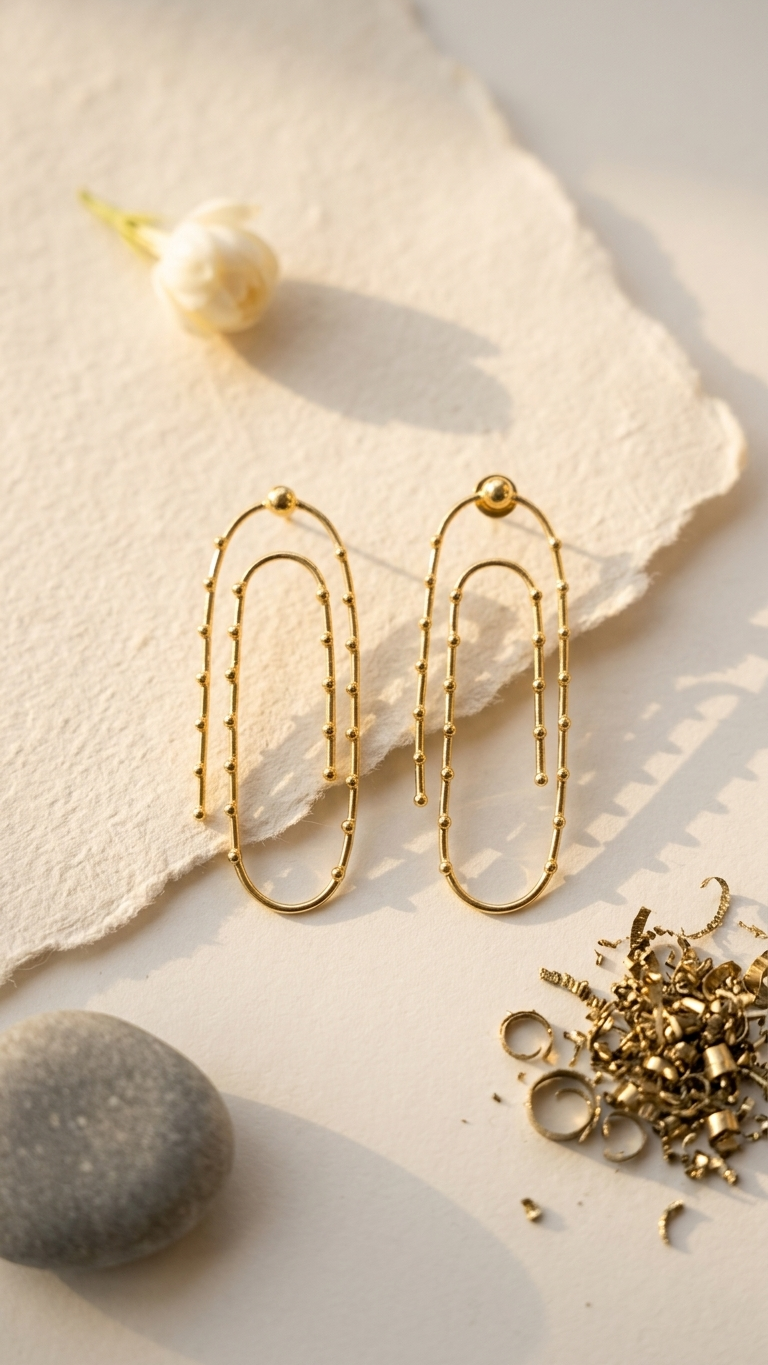 Paper Clip Earrings
