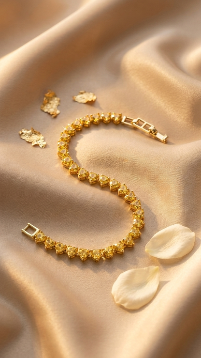 Marigold Hearts Bracelet