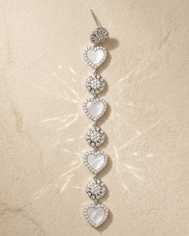Heart Mop Earrings