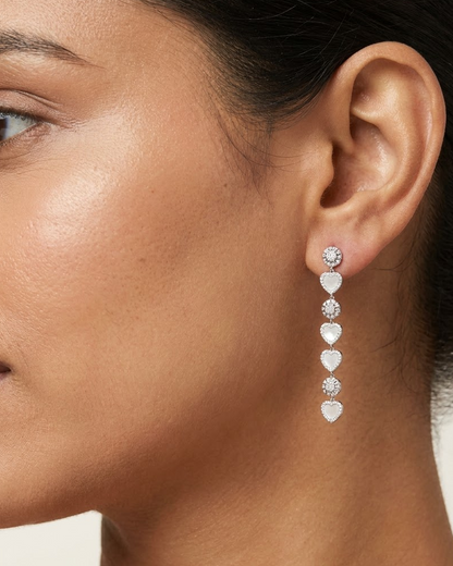 Heart Mop Earrings