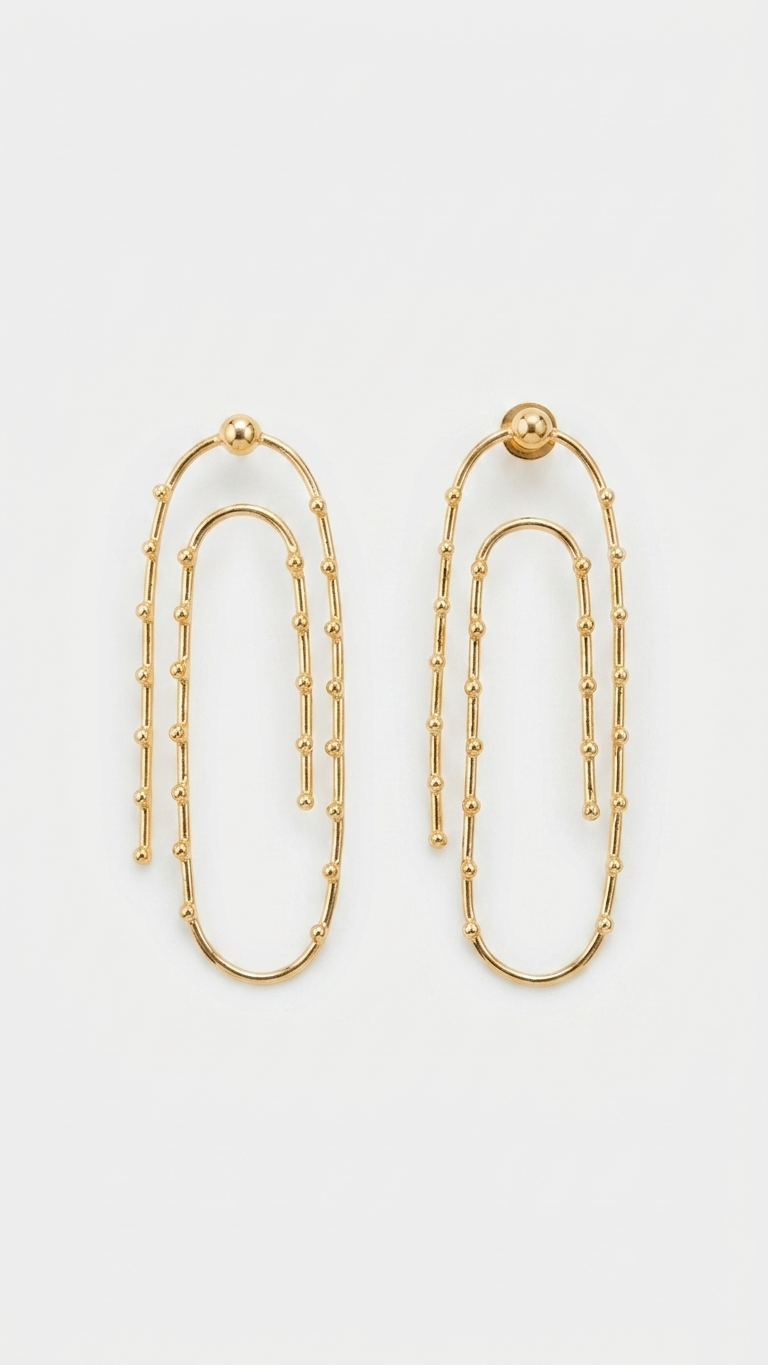 Paper Clip Earrings