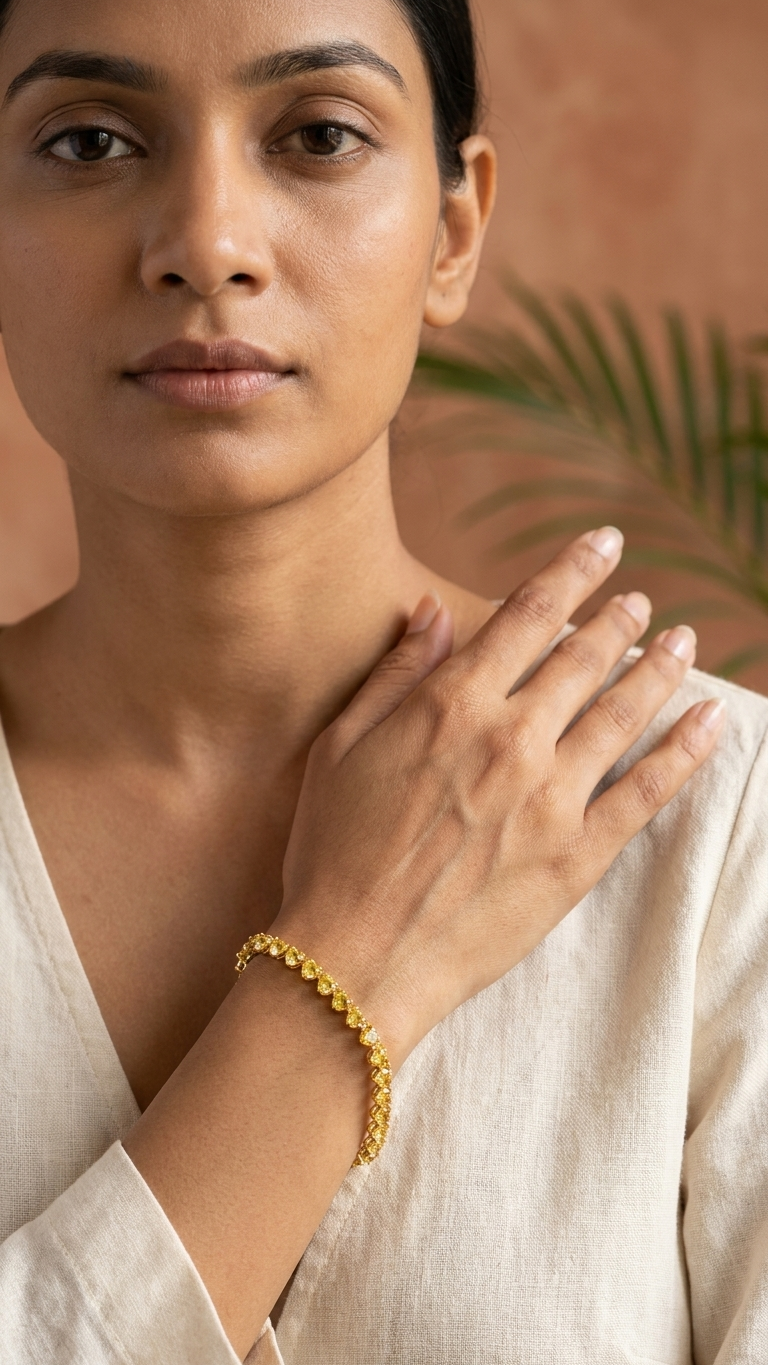 Marigold Hearts Bracelet