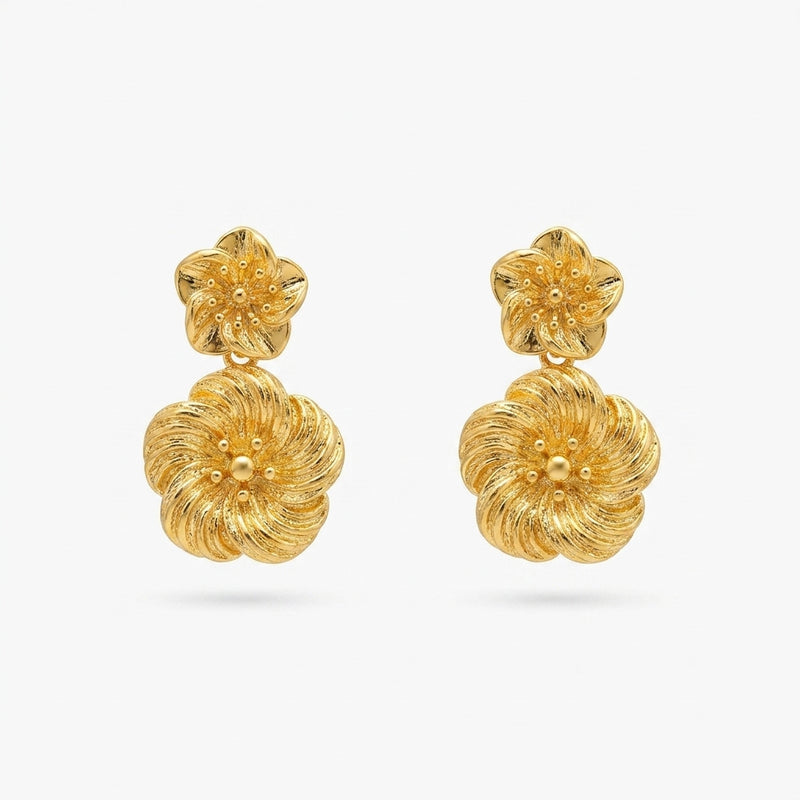 Two Flower earrings