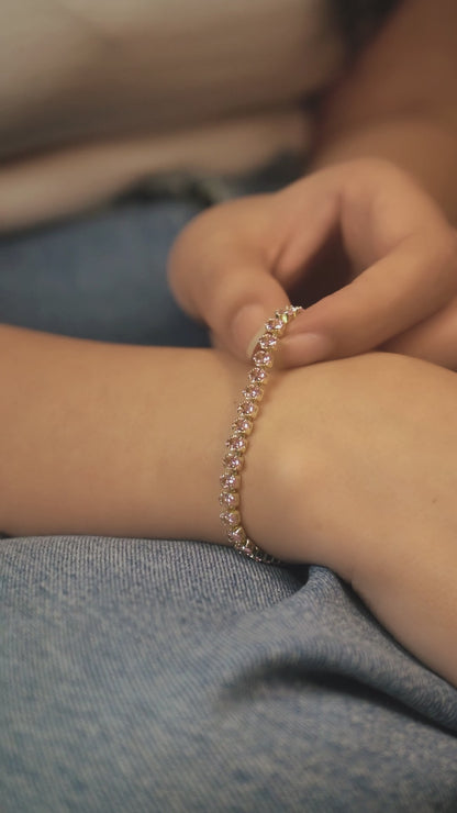 Olive Tennis Bracelet
