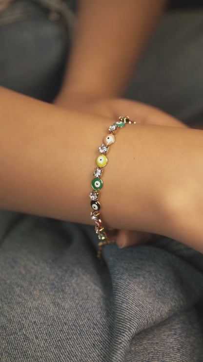 Evil Eye Tennis Bracelet